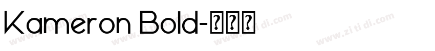 Kameron Bold字体转换